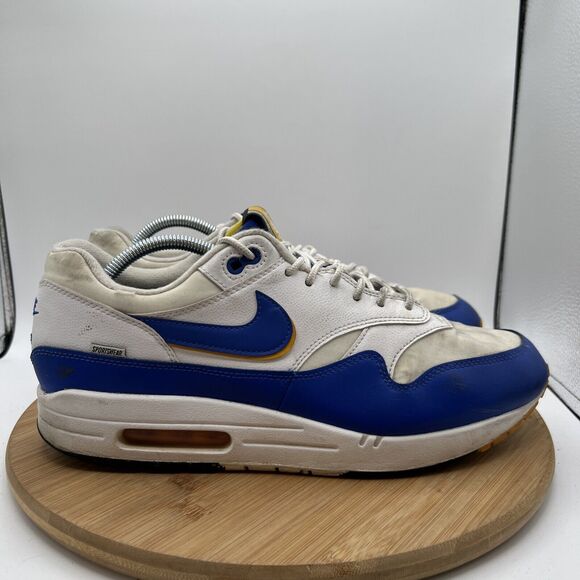 Nike Air Max 1 SE ‘Windbreaker’ Men’s Size 11.5 Shoe 2019 Blue/Yellow AO1021-102 main image 6
